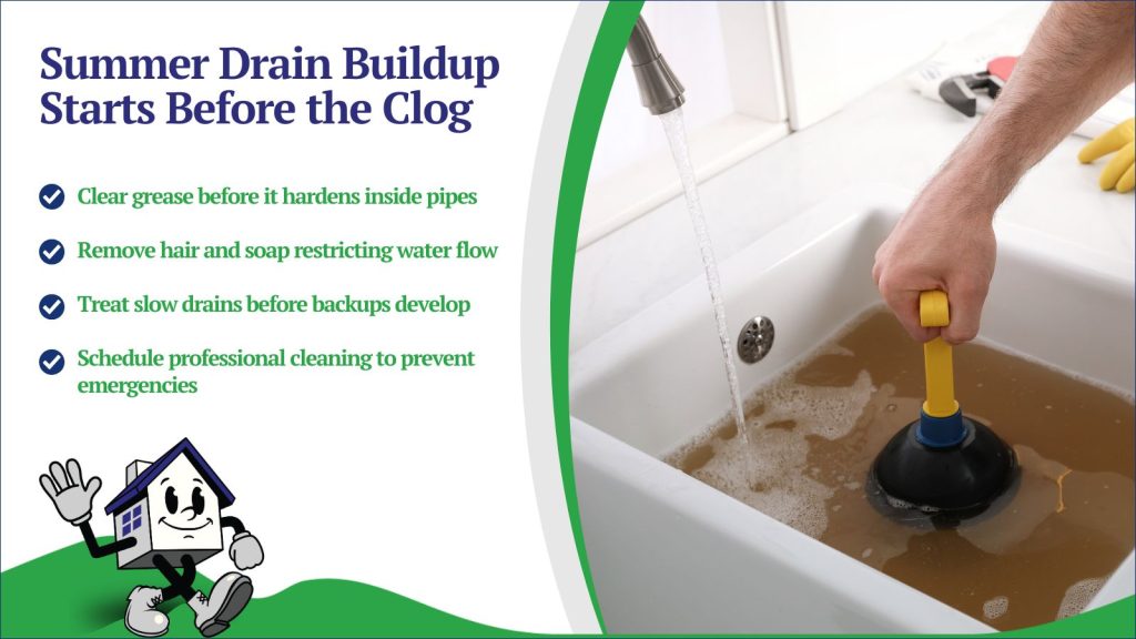 Homeowner trying to fix a clogged sink.